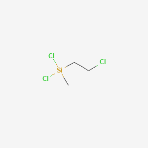 molecular formula C3H7Cl3Si B1581314 Silane, dichloro(2-chloroethyl)methyl- CAS No. 7787-85-1