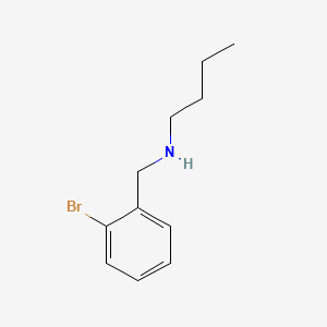 molecular formula C11H16BrN B1581318 Benzenemethanamine, 2-bromo-N-butyl- CAS No. 60509-38-8