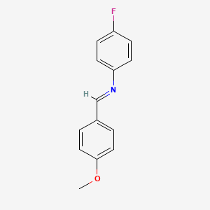 molecular formula C14H12FNO B1581328 N-(4-Methoxybenzylidene)-4-fluoroaniline CAS No. 3381-48-4