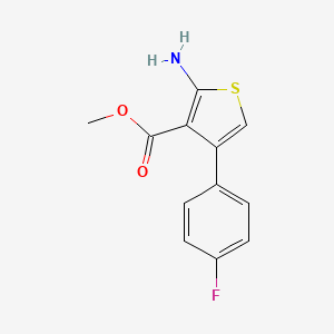 molecular formula C12H10FNO2S B1581329 2-氨基-4-(4-氟苯基)噻吩-3-甲酸甲酯 CAS No. 350997-12-5