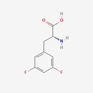 molecular formula C9H9F2NO2 B1581330 3,5-Difluoro-D-Phenylalanine CAS No. 266360-63-8
