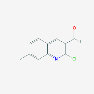 molecular formula C11H8ClNO B1581332 2-Chloro-7-methylquinoline-3-carbaldehyde CAS No. 68236-21-5