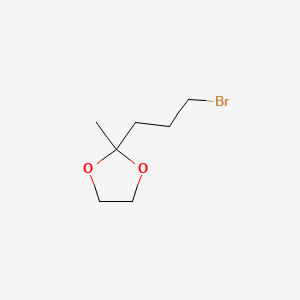 molecular formula C7H13BrO2 B1581341 2-(3-Bromopropyl)-2-methyl-1,3-dioxolane CAS No. 24400-75-7