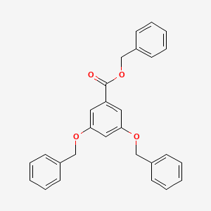 molecular formula C28H24O4 B1581342 3,5-二苄氧基苯甲酸，苄酯 CAS No. 50513-72-9