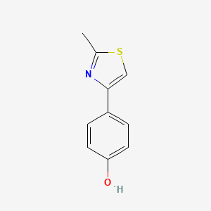 molecular formula C10H9NOS B1581357 4-(2-Methyl-1,3-thiazol-4-yl)phenol CAS No. 30686-73-8