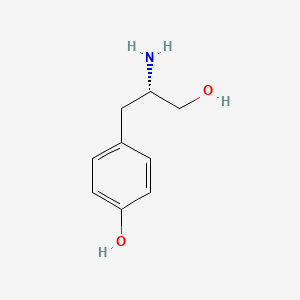 molecular formula C9H13NO2 B1581359 4-[(2S)-2-amino-3-hydroxypropyl]phenol CAS No. 5034-68-4