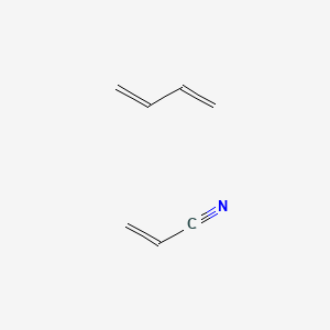 molecular formula C7H9N B1581364 2-Propenenitrile, polymer with 1,3-butadiene, hydrogenated CAS No. 9003-18-3