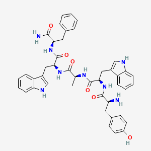 molecular formula C43H46N8O6 B1581365 Momany peptide CAS No. 76338-79-9