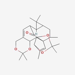 molecular formula C26H36O5 B1581366 Ingenol-3,4:5,20-二缩酮 CAS No. 77573-44-5