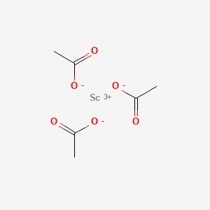 molecular formula C2H4O2Sc B1581369 Acetic acid, scandium(3+) salt CAS No. 3804-23-7