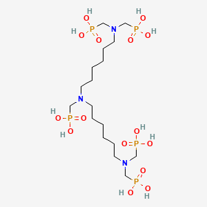 B1581373 [Bis[6-[bis(phosphonomethyl)amino]hexyl]amino]methylphosphonic acid CAS No. 35657-77-3
