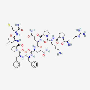 B1581378 Substance P, pro(9)- CAS No. 104486-69-3