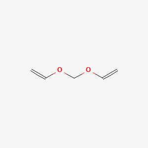 B1581382 Ethene, 1,1'-(methylenebis(oxy))bis-, homopolymer CAS No. 9003-33-2