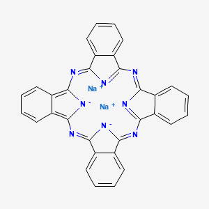 molecular formula C32H16N8Na2 B1581390 29H,31H-Phthalocyanine, disodium salt CAS No. 25476-27-1