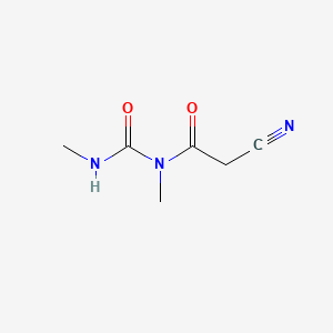 molecular formula C6H9N3O2 B1581397 N,N'-二甲基-N-氰乙酰脲 CAS No. 39615-79-7