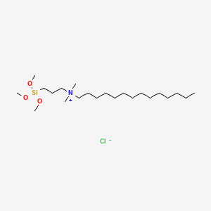 molecular formula C22H50ClNO3Si B1581400 1-Tetradecanaminium, N,N-dimethyl-N-[3-(trimethoxysilyl)propyl]-, chloride CAS No. 41591-87-1
