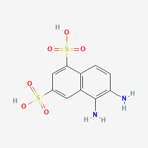 molecular formula C10H10N2O6S2 B1581404 5,6-Diaminonaphthalene-1,3-disulfonic acid CAS No. 73692-57-6