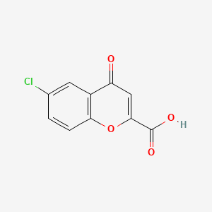 molecular formula C10H5ClO4 B1581426 6-chloro-4-oxo-4H-chromene-2-carboxylic acid CAS No. 5006-45-1