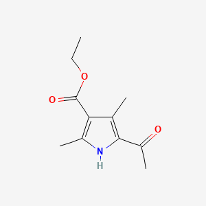 molecular formula C11H15NO3 B1581432 ethyl 5-acetyl-2,4-dimethyl-1H-pyrrole-3-carboxylate CAS No. 6314-22-3