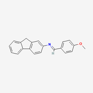 2-[(4-Methoxybenzylidene)amino]fluorene