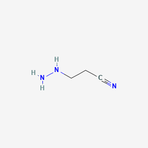 molecular formula C3H7N3 B1581480 2-Cyanoethylhydrazine CAS No. 353-07-1