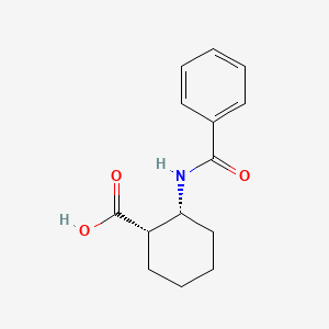 molecular formula C14H17NO3 B1581485 (+)-cis-2-Benzamidocyclohexanecarboxylic acid CAS No. 26685-82-5