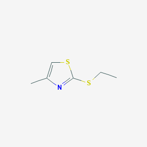 molecular formula C6H9NS2 B1581502 2-Ethylsulfanyl-4-methyl-1,3-thiazole CAS No. 5316-68-7