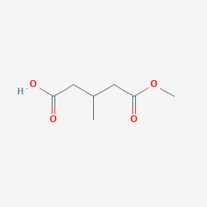 molecular formula C7H12O4 B1581503 5-Methoxy-3-methyl-5-oxopentanoic acid CAS No. 27151-65-1