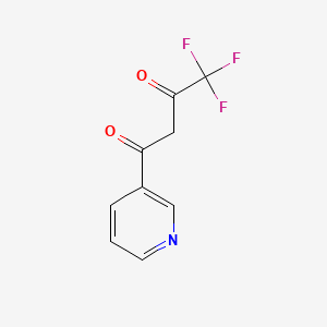 molecular formula C9H6F3NO2 B1581521 1,3-Butanedione, 4,4,4-trifluoro-1-(3-pyridinyl)- CAS No. 582-73-0