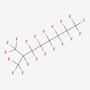 molecular formula C9F19I B1581532 1,1,1,2,3,3,4,4,5,5,6,6,7,7,8,8-Hexadecafluoro-8-iodo-2-(trifluoromethyl)octane CAS No. 865-77-0