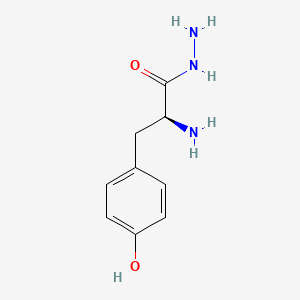 molecular formula C9H13N3O2 B1581540 2-Amino-3-(4-hydroxyphenyl)propanehydrazide CAS No. 7662-51-3