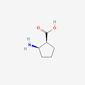 molecular formula C6H11NO2 B1581541 (1S,2R)-2-aminocyclopentanecarboxylic acid CAS No. 64191-14-6