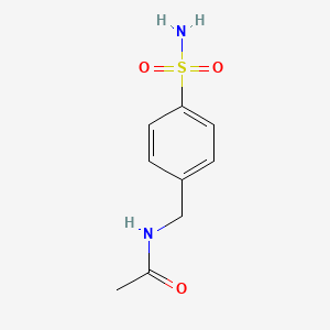 molecular formula C9H12N2O3S B1581543 N-[(4-sulfamoylphenyl)methyl]acetamide CAS No. 2015-14-7