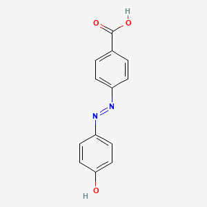 molecular formula C13H10N2O3 B1581552 Benzoic acid, 4-[(4-hydroxyphenyl)azo]- CAS No. 2497-38-3