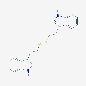 molecular formula C20H20N2Se2 B158158 Indole, 3,3'-(diselenodiethylene)di- CAS No. 1919-99-9