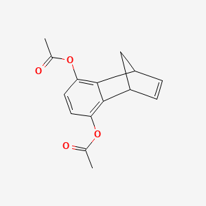 molecular formula C15H14O4 B1581591 3',6'-Diacetoxybenzonorbornadiene CAS No. 7213-65-2