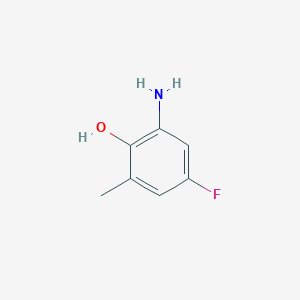molecular formula C7H8FNO B158163 2-Amino-4-fluoro-6-methylphenol CAS No. 133788-81-5