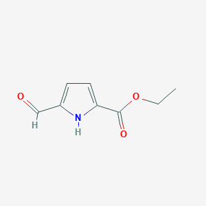 molecular formula C8H9NO3 B1581635 ethyl 5-formyl-1H-pyrrole-2-carboxylate CAS No. 7126-50-3