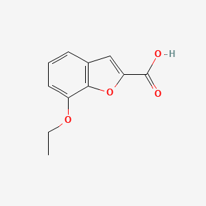 molecular formula C11H10O4 B1581644 7-Ethoxybenzofuran-2-carboxylic acid CAS No. 206559-61-7