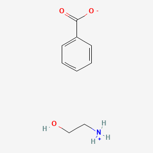 Ethanol, 2-amino-, benzoate (salt)