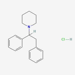 molecular formula C19H24ClN B1581676 dl-1,2-Diphenyl-1-piperidinoethane hydrochloride CAS No. 28383-15-5