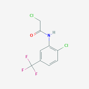 molecular formula C9H6Cl2F3NO B1581681 2-chloro-N-[2-chloro-5-(trifluoromethyl)phenyl]acetamide CAS No. 328-26-7