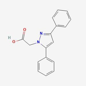 molecular formula C17H14N2O2 B1581686 (3,5-Diphenyl-pyrazol-1-yl)-acetic acid CAS No. 93323-67-2