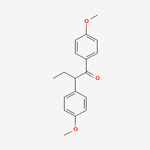 molecular formula C18H20O3 B1581695 1,2-Bis(4-methoxyphenyl)butan-1-one CAS No. 4390-94-7