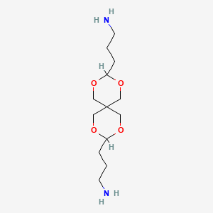 molecular formula C13H26N2O4 B1581704 3,9-Bis(3-aminopropyl)-2,4,8,10-tetraoxaspiro[5.5]undecane CAS No. 21587-74-6