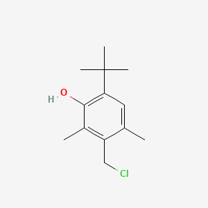 molecular formula C13H19ClO B1581712 Phenol, 3-(chloromethyl)-6-(1,1-dimethylethyl)-2,4-dimethyl- CAS No. 23500-79-0