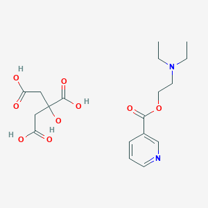 molecular formula C18H26N2O9 B158174 Nicametate citrate CAS No. 1641-74-3