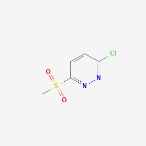 molecular formula C5H5ClN2O2S B1581773 3-Chloro-6-(methylsulfonyl)pyridazine CAS No. 7145-62-2