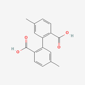 molecular formula C16H14O4 B1581776 5,5'-二甲基-[1,1'-联苯]-2,2'-二甲酸 CAS No. 93012-36-3