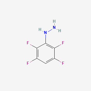 molecular formula C6H4F4N2 B1581781 2,3,5,6-Tetrafluorophenylhydrazine CAS No. 653-11-2